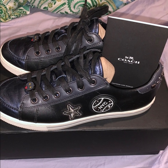 Coach Porter Black/Midnight Navy Sneaker - Picture 4 of 5
